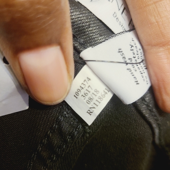 Lane Bryant | Women's Distressed Faux Leather Stretch Skinny Jeans (Size 22R) - Picture 11 of 15